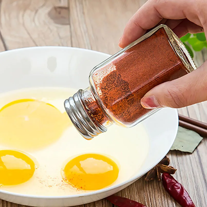 1 Pc Stainless Steel Lid Glass Spice Container Salt Shaker Pepper Sugar Condiment Seasoning Bottle kitchen Herb & Spice Tool
1 Pc Stainless Steel Lid Glass Spice Container Salt Shaker Pepper Sugar Condiment Seasoning Bottle kitchen Herb & Spice Tool