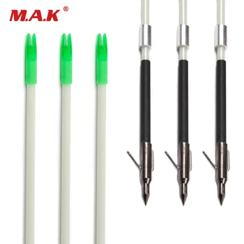 3/6/12pcs 82 mm Length Glass Fiber White Shaft Fishing Arrow With Arrow Heads and Safety Slides for Hunting Shooting
3/6/12pcs 82 mm Length Glass Fiber White Shaft Fishing Arrow With Arrow Heads and Safety Slides for Hunting Shooting