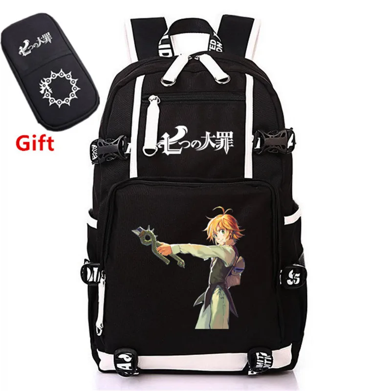 Japanese Anime The Seven Deadly Sins Meliodas Cosplay Women Daypack Canvas School Bags Cartoon Bagpack Canvas Laptop Backpack
Japanese Anime The Seven Deadly Sins Meliodas Cosplay Women Daypack Canvas School Bags Cartoon Bagpack Canvas Laptop Backpack