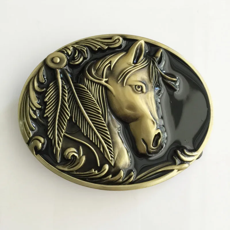 Retail New style Bronze Horse Head men's belt buckles metal cowboy Belt head Fit 4cm Wide Belt Fashion Mens Jeans accessories
Retail New style Bronze Horse Head men's belt buckles metal cowboy Belt head Fit 4cm Wide Belt Fashion Mens Jeans accessories