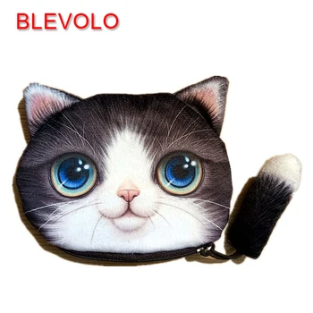 BLEVOLO Creative Cartoon Small Tail Cat Coin Purse Cute Zipper Women Wallet Mini Coin Pouch Kawaii Kids Key Bag Purses
BLEVOLO Creative Cartoon Small Tail Cat Coin Purse Cute Zipper Women Wallet Mini Coin Pouch Kawaii Kids Key Bag Purses