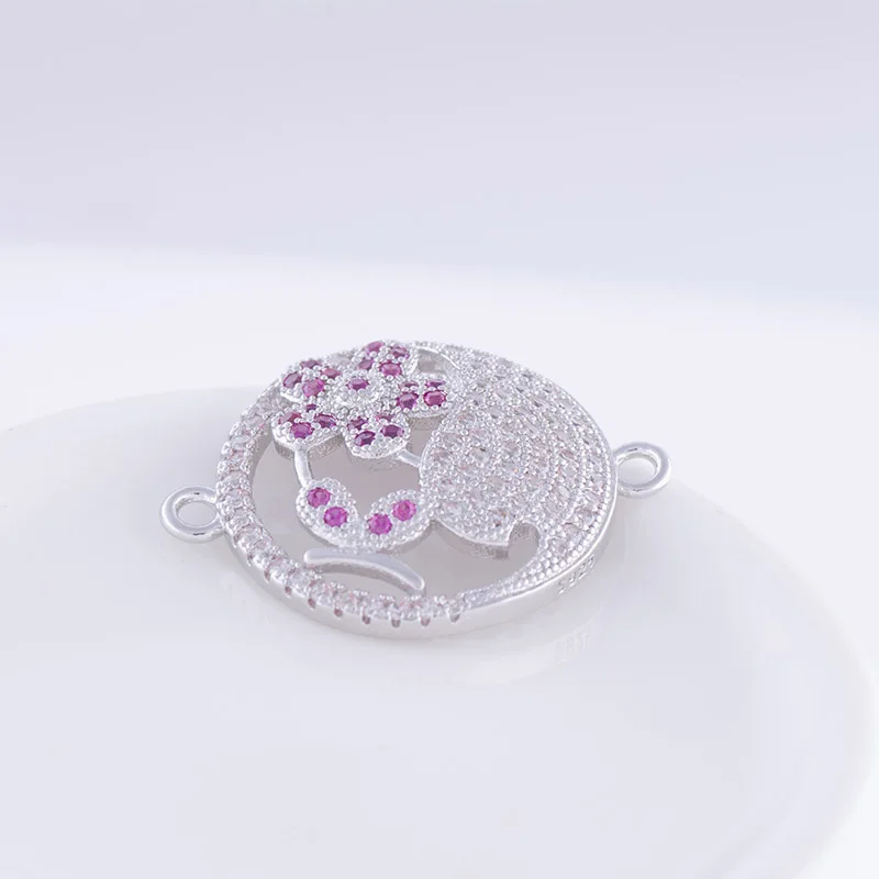 Supplies For Jewelry 5pcs Zircon Flower Charms Connectors For Bracelets Women Handicraft Copper Micro Pave Charms Diy Berloque
Supplies For Jewelry 5pcs Zircon Flower Charms Connectors For Bracelets Women Handicraft Copper Micro Pave Charms Diy Berloque