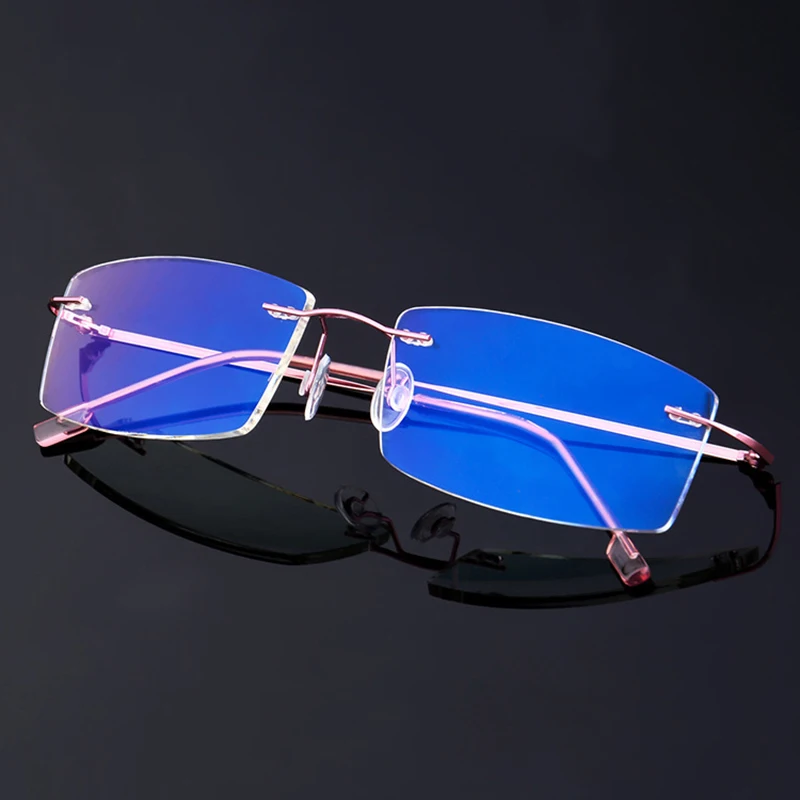 Blue Light Blocking Glasses Super Spring Rimless Metal Glasses Frame Women Men Folding Gaming Computer Anti blue Ray Glasses L3
Blue Light Blocking Glasses Super Spring Rimless Metal Glasses Frame Women Men Folding Gaming Computer Anti blue Ray Glasses L3