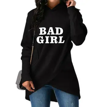 2018 Autumn Women's New Fashion BAD GIRL Print Comfortable Long Sleeve Hoodie Sweatshirt Women's Tops Large Size Female
2018 Autumn Women's New Fashion BAD GIRL Print Comfortable Long Sleeve Hoodie Sweatshirt Women's Tops Large Size Female