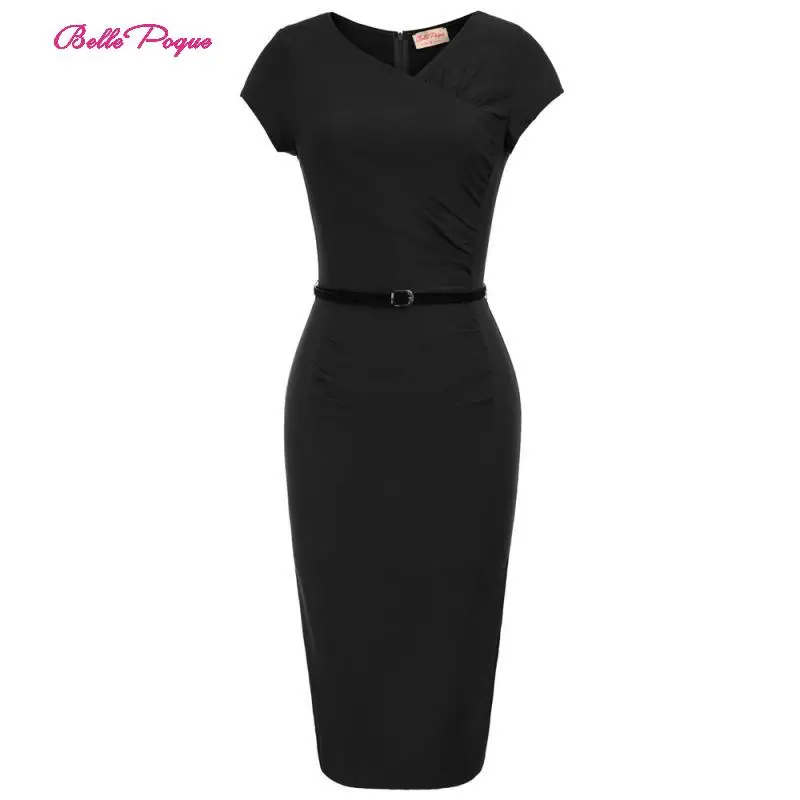 BP Vintage Sexy Women's Dresses Cap Sleeve Asymmetrical V-Neck Ruched Hips-wrapped Ladies Bodycon Slim Pencil Party Office Dress
BP Vintage Sexy Women's Dresses Cap Sleeve Asymmetrical V-Neck Ruched Hips-wrapped Ladies Bodycon Slim Pencil Party Office Dress