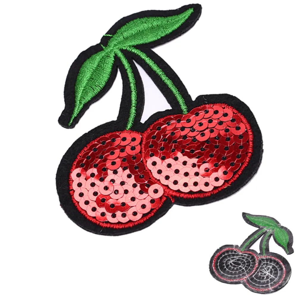 Clothes Sequins Embroidery Patch Motif Applique DIY Clothes Sticker Wedding Christmas Iron-on Sew-on Red Cherry 
Clothes Sequins Embroidery Patch Motif Applique DIY Clothes Sticker Wedding Christmas Iron-on Sew-on Red Cherry