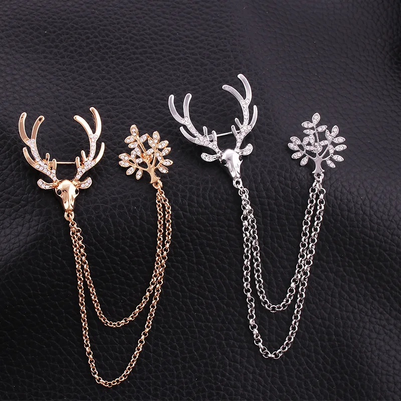 PJX Brooches For Men And Women Reindeer Crystal Christmas Attractive And Fashionable Style Good Frame Hot Sale TT-002
PJX Brooches For Men And Women Reindeer Crystal Christmas Attractive And Fashionable Style Good Frame Hot Sale TT-002