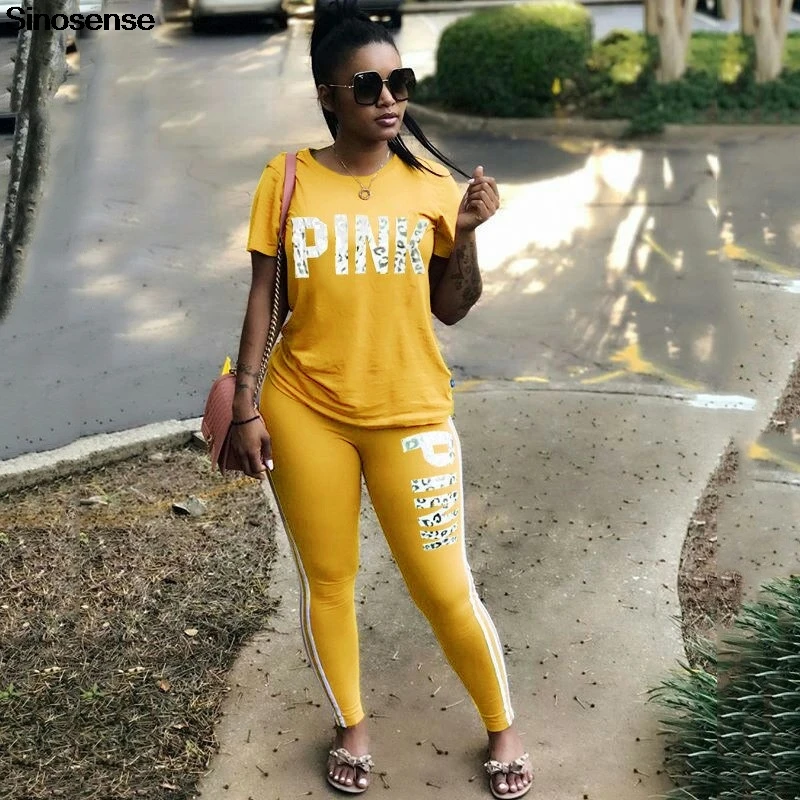 Women Sportswear Tracksuit 2019 Letter Print Pink 2 Piece Outfits Casual Two Piece Set Plus Size Pink CLothing S-3XL
Women Sportswear Tracksuit 2019 Letter Print Pink 2 Piece Outfits Casual Two Piece Set Plus Size Pink CLothing S-3XL
