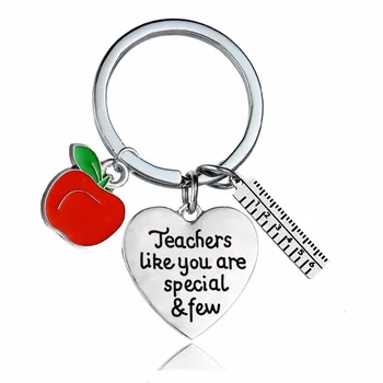 12PC/Lot Teachers Like You Are Special & Few Keyring Love Heart Ruler Apple Charms Keychain For Teacher Jewelry Key Chain Gifts
12PC/Lot Teachers Like You Are Special & Few Keyring Love Heart Ruler Apple Charms Keychain For Teacher Jewelry Key Chain Gifts