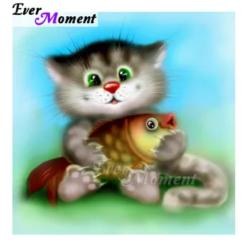Ever Moment Diamond Painting Picture Of Rhinestone Cat Catching Fish Handmade Full Square Drill Diamond Embroidery Decor 3F1069
Ever Moment Diamond Painting Picture Of Rhinestone Cat Catching Fish Handmade Full Square Drill Diamond Embroidery Decor 3F1069