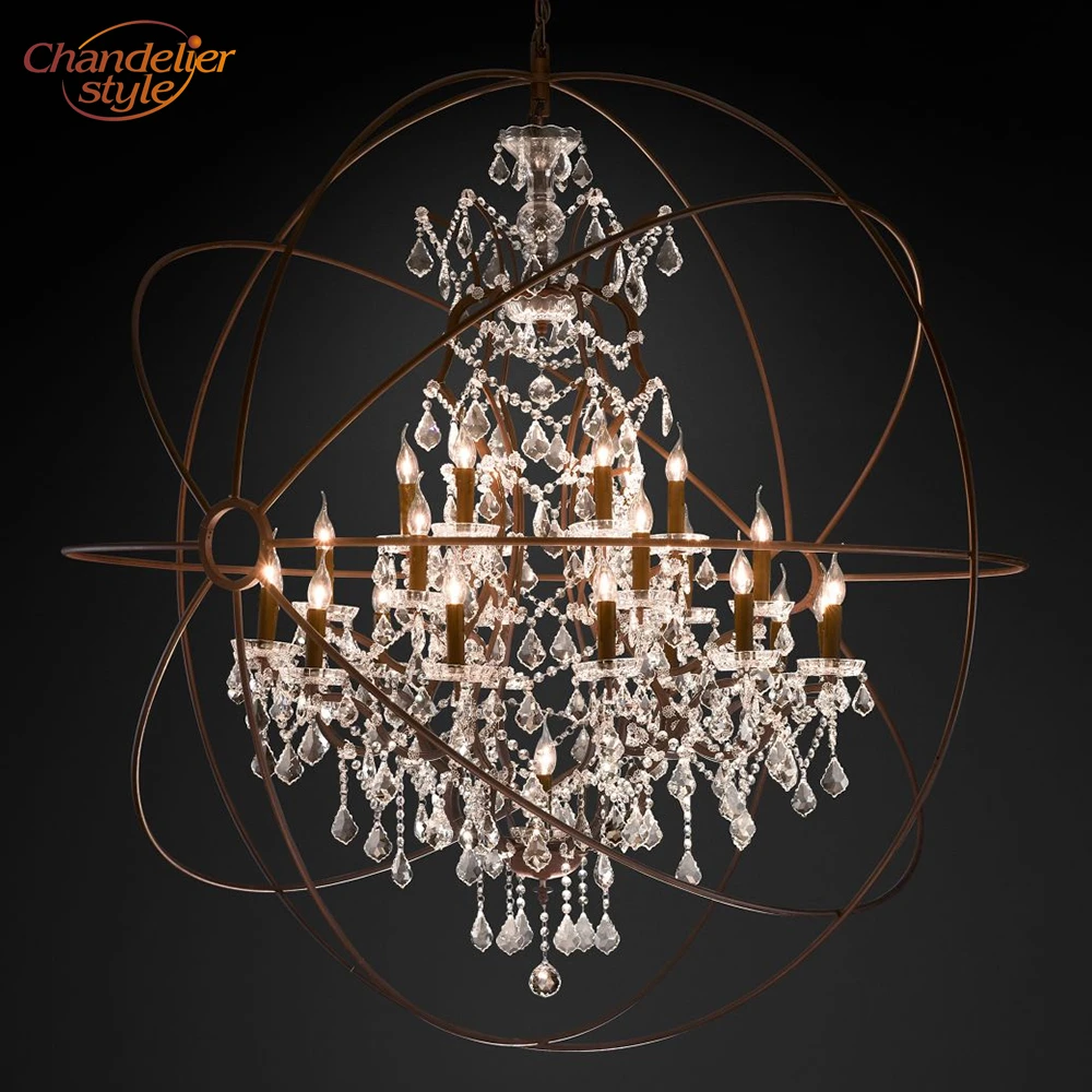 Foucault's Orb Clear Crystal Chandelier Lighting Rustic Candle Chandeliers LED Pendant Hanging Light for Living Dining Room
Foucault's Orb Clear Crystal Chandelier Lighting Rustic Candle Chandeliers LED Pendant Hanging Light for Living Dining Room