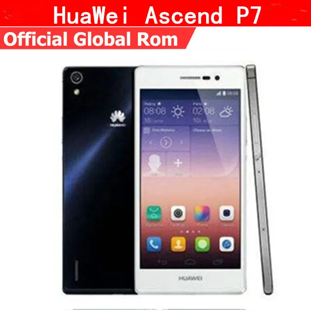 

Original HuaWei Ascend P7 4G LTE Mobile Phone Kirin 910T Quad Core Android 4.4 5.0" FHD 1920X1080 2GB RAM 16GB ROM 13.0MP