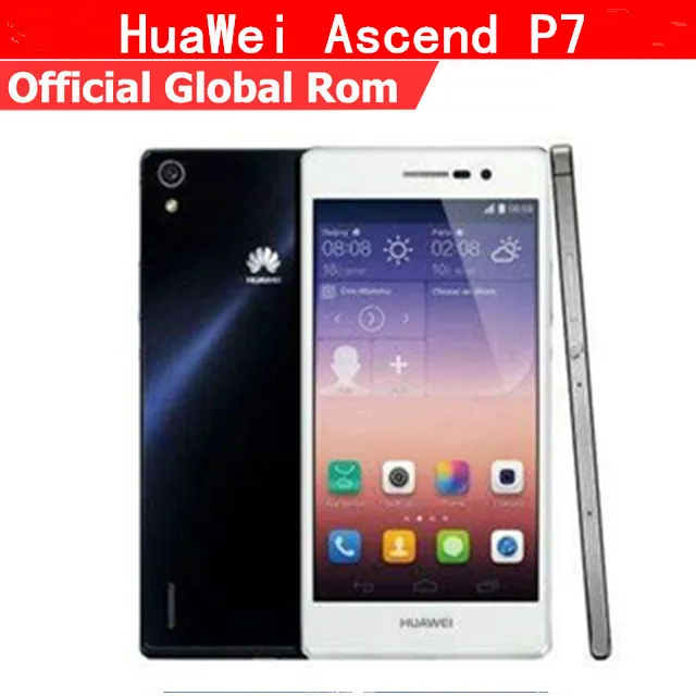 Original HuaWei Ascend P7 4G LTE Mobile Phone Kirin 910T Quad Core Android 4.4 5.0" FHD 1920X1080 2GB RAM 16GB ROM 13.0MP
Original HuaWei Ascend P7 4G LTE Mobile Phone Kirin 910T Quad Core Android 4.4 5.0" FHD 1920X1080 2GB RAM 16GB ROM 13.0MP
