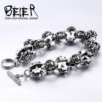 Beier 316L Stainless Steel bracelet punk Bracelet for Man Fashion Jewelry LLBC8-016R
Beier 316L Stainless Steel bracelet punk Bracelet for Man Fashion Jewelry LLBC8-016R