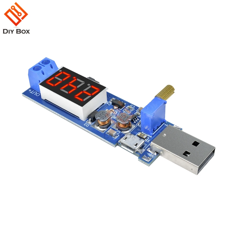 Digital USB/Micro USB DC-DC Step Up Down Boost Buck Converter 5V to 1.2V-24V Adjustable Voltage Regulator Power Supply Voltmeter
Digital USB/Micro USB DC-DC Step Up Down Boost Buck Converter 5V to 1.2V-24V Adjustable Voltage Regulator Power Supply Voltmeter