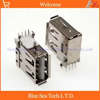 50pcs USB 2.0 4Pin 90 angle side Pin USB female Jacks/socket for Desktop Laptop PC/phone etc.size pin USB jack,shell Brass 
50pcs USB 2.0 4Pin 90 angle side Pin USB female Jacks/socket for Desktop Laptop PC/phone etc.size pin USB jack,shell Brass