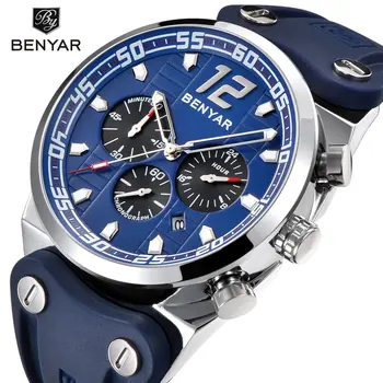 BENYAR Big Dial Sport Watches Men Top Brand Luxury Quartz Chronograph Silicone Outdoor Waterproof Watch Male Wrist Watch Clock
BENYAR Big Dial Sport Watches Men Top Brand Luxury Quartz Chronograph Silicone Outdoor Waterproof Watch Male Wrist Watch Clock
