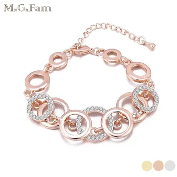 MGFam Crystal Round Circle Bracelet For Women Crystal Hot Europe USA Fashion 18 k / Rose / White Gold Color lead and nickel free
MGFam Crystal Round Circle Bracelet For Women Crystal Hot Europe USA Fashion 18 k / Rose / White Gold Color lead and nickel free