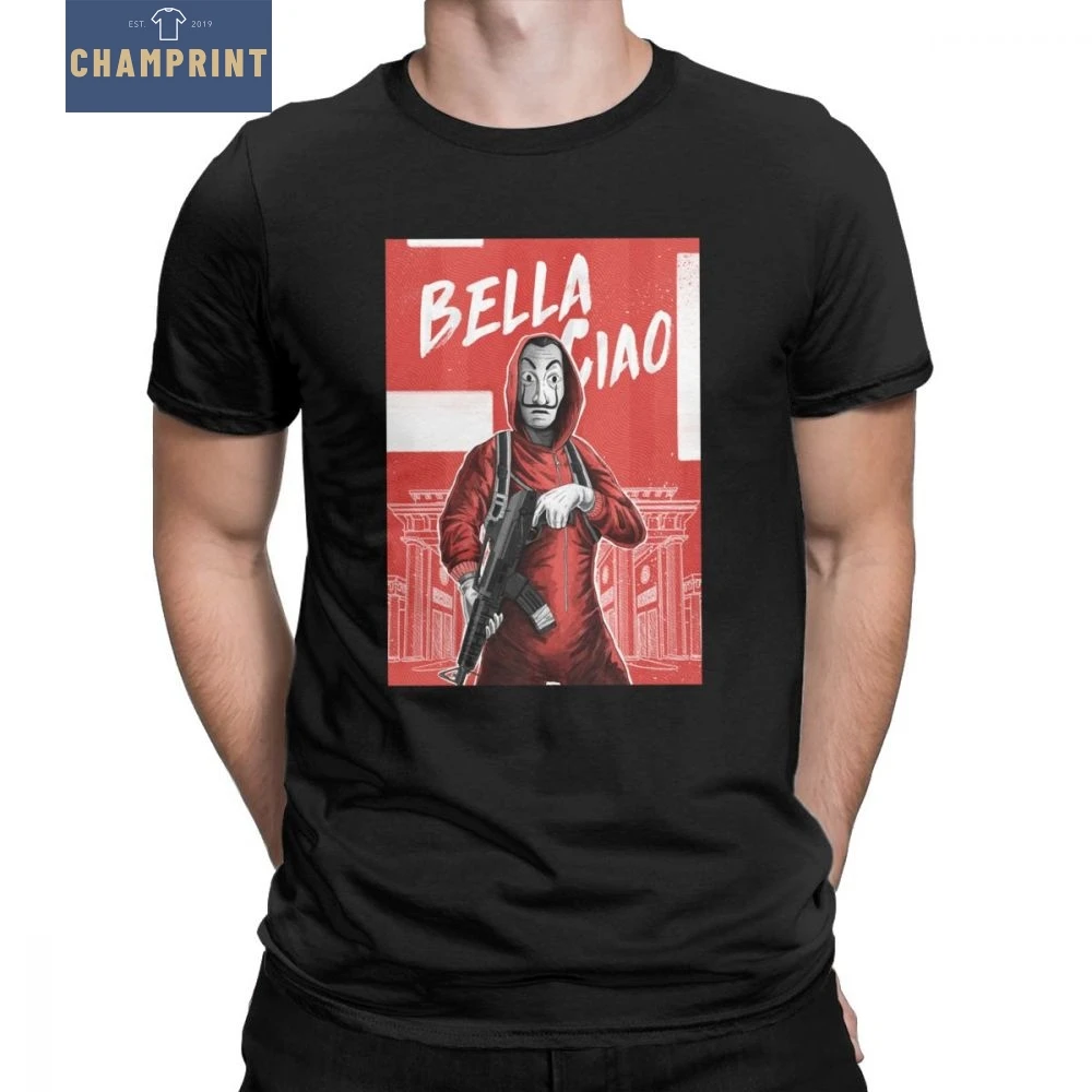 La Casa De Papel Money Heist Casual T Shirts Men Bella Ciao Dali Mask Clothes House of Paper Gift Idea Tees Cotton T-Shirt
La Casa De Papel Money Heist Casual T Shirts Men Bella Ciao Dali Mask Clothes House of Paper Gift Idea Tees Cotton T-Shirt