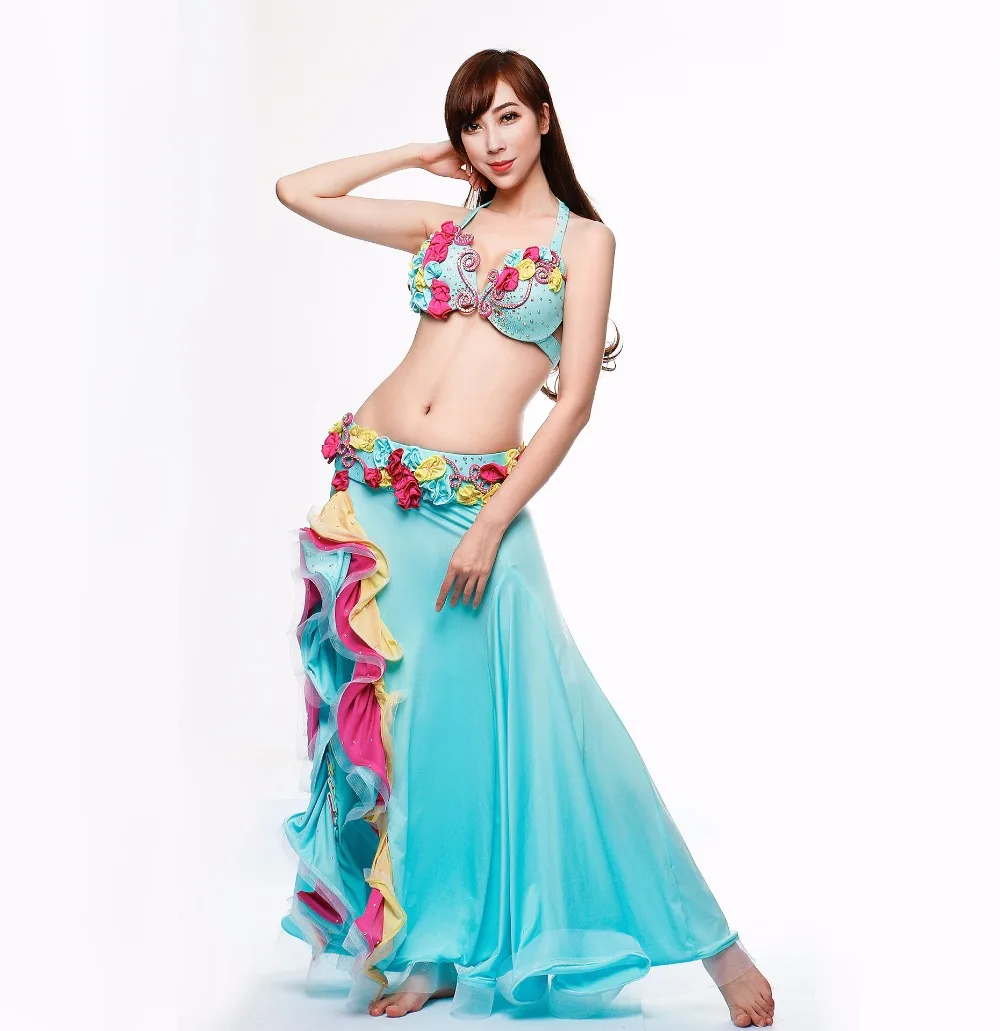 Embroidered Bellydance oriental Belly Indian eastern dance dancing costume costumes clothes bra belt dress skirt ring set 1209
Embroidered Bellydance oriental Belly Indian eastern dance dancing costume costumes clothes bra belt dress skirt ring set 1209