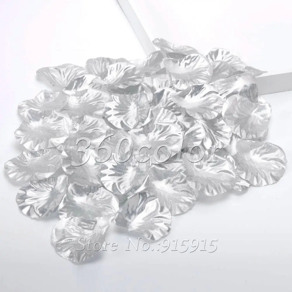 100pcs/lot Silver Silk Rose Petals Flower Celebration Wedding Party Banquet Decor Many Colors Hot Sale
100pcs/lot Silver Silk Rose Petals Flower Celebration Wedding Party Banquet Decor Many Colors Hot Sale