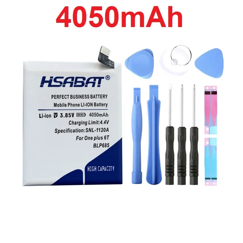HSABAT 4050mAh BLP685 Batteries For ONEPLUS 6T one plus 6T Battery +Gift tools +stickers
HSABAT 4050mAh BLP685 Batteries For ONEPLUS 6T one plus 6T Battery +Gift tools +stickers