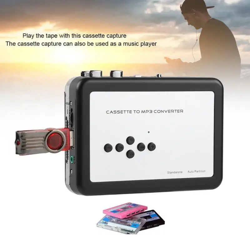 USB Walkman Cassette Tape MP3 Converter for Windows Plug and play Music Audio Player Cassette Auto-reverse
USB Walkman Cassette Tape MP3 Converter for Windows Plug and play Music Audio Player Cassette Auto-reverse