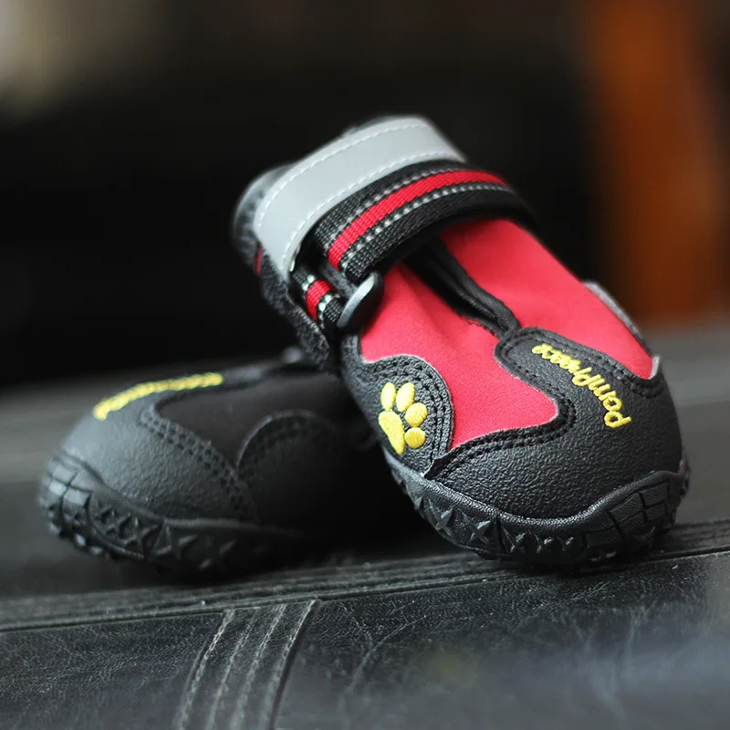 XS-4XL Sizes Black Red Colors Waterproof Fabric Pu Leather 4pcs Dog Shoes Outdoor Sport Shoes Protect Not To Hurt Shoes For Dogs
XS-4XL Sizes Black Red Colors Waterproof Fabric Pu Leather 4pcs Dog Shoes Outdoor Sport Shoes Protect Not To Hurt Shoes For Dogs
