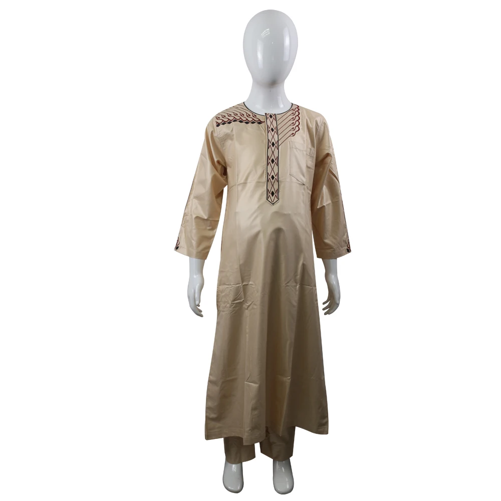 indonesia children clothing embroidery muslim costumes for child pakistan kurta boy kaftan islamic suit | Тематическая одежда и