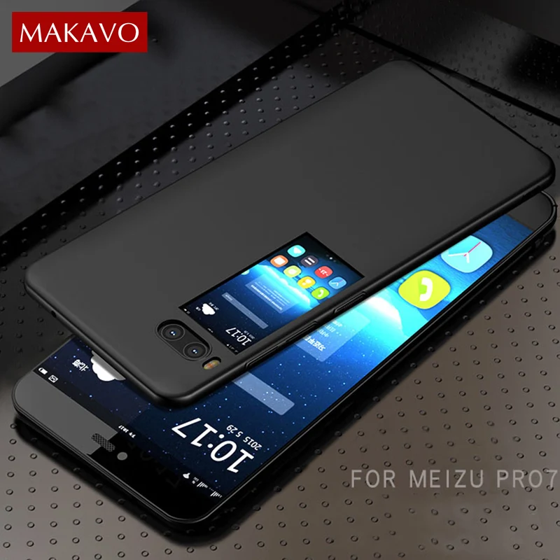 Чехол MAKAVO для Meizu Pro 7 Матовый Жесткий Пластиковый Тонкий чехол с защитой 360