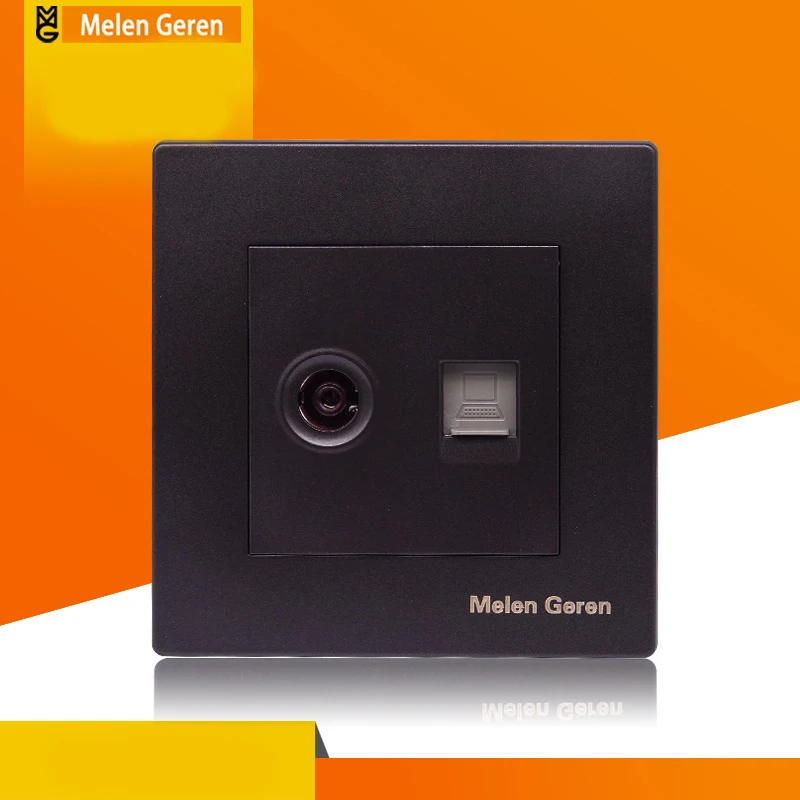Network Adapter+TV Antenna Coaxial Wall Mount Antenna Output Faceplate Panel Socket Computer Television Wall Socket Plug Plate 
Network Adapter+TV Antenna Coaxial Wall Mount Antenna Output Faceplate Panel Socket Computer Television Wall Socket Plug Plate