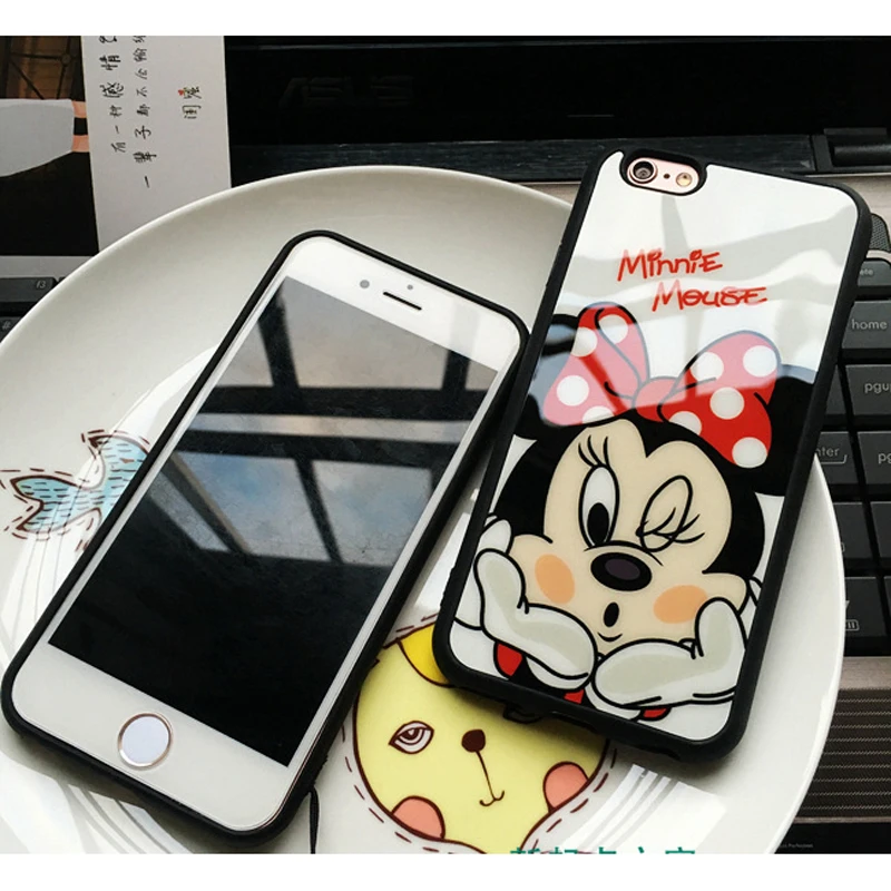 Luxury Cartoon Mirror Mickey Mouse Minnie cover for iPhone X Soft Silicone Phone cases For iPhone 8 Plus 7 6 6s plus 5s SE Coque
Luxury Cartoon Mirror Mickey Mouse Minnie cover for iPhone X Soft Silicone Phone cases For iPhone 8 Plus 7 6 6s plus 5s SE Coque