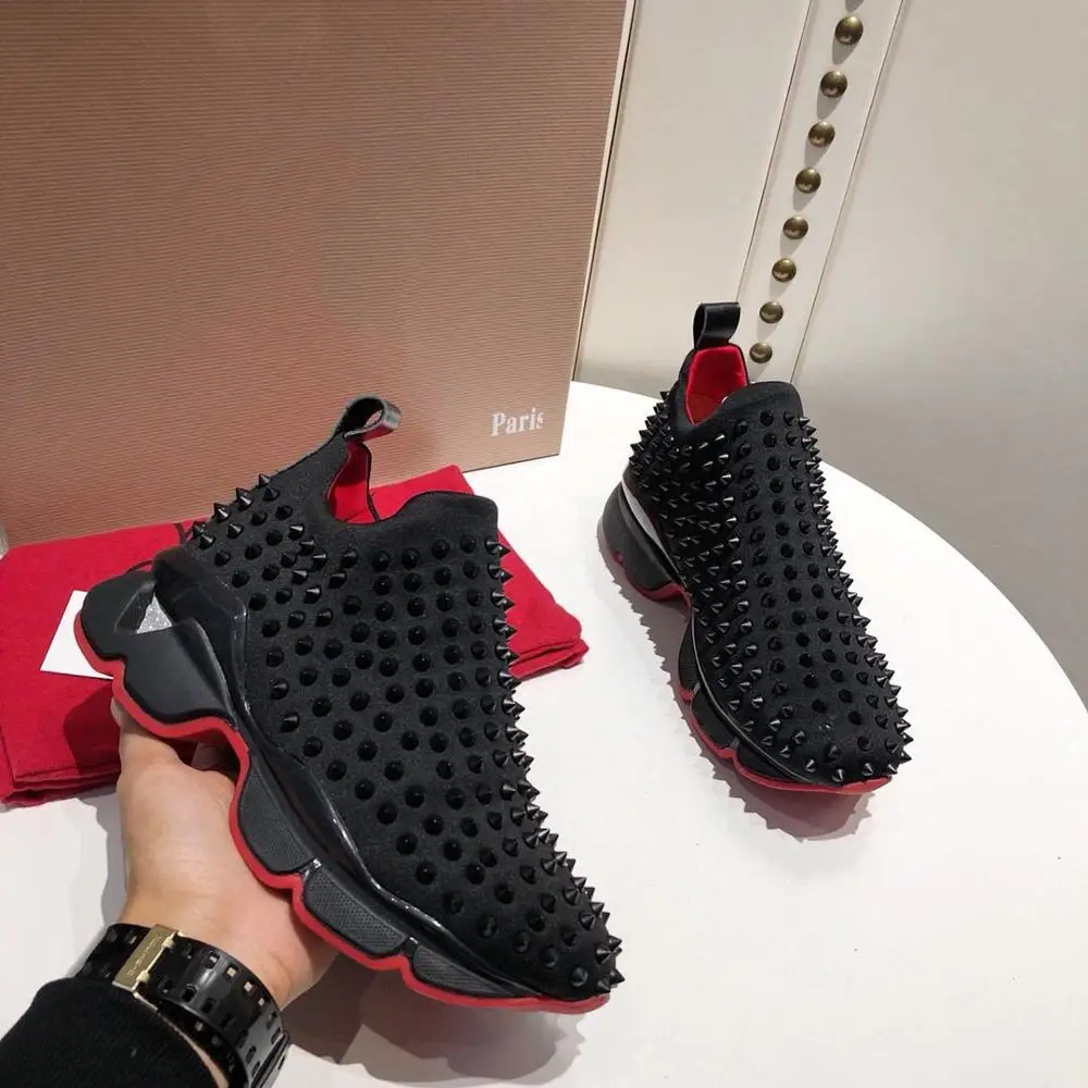Casual Fashion Rivet Unisex Sneakers Breathable Height Increasing Women Men Running Shoes Outdoor Athletic Brand Sports Shoes
Casual Fashion Rivet Unisex Sneakers Breathable Height Increasing Women Men Running Shoes Outdoor Athletic Brand Sports Shoes