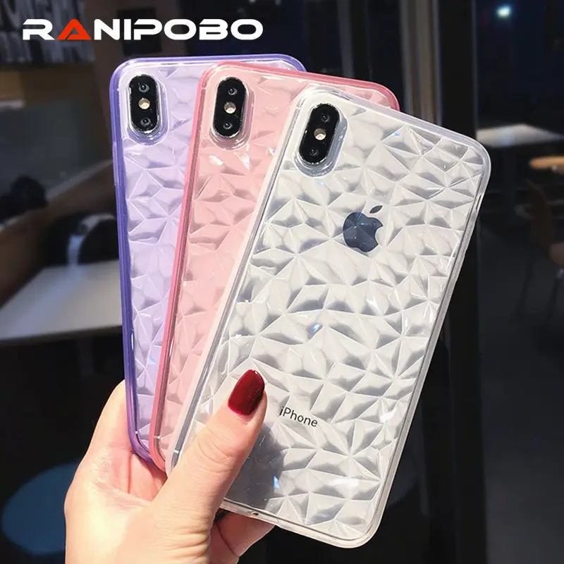 Ranipobo diamond pattern Transparent Phone Case For iPhone X XS XR XS Max 8 7 6 6S Plus Soft TPU Shockproof Back Cover Cases
Ranipobo diamond pattern Transparent Phone Case For iPhone X XS XR XS Max 8 7 6 6S Plus Soft TPU Shockproof Back Cover Cases