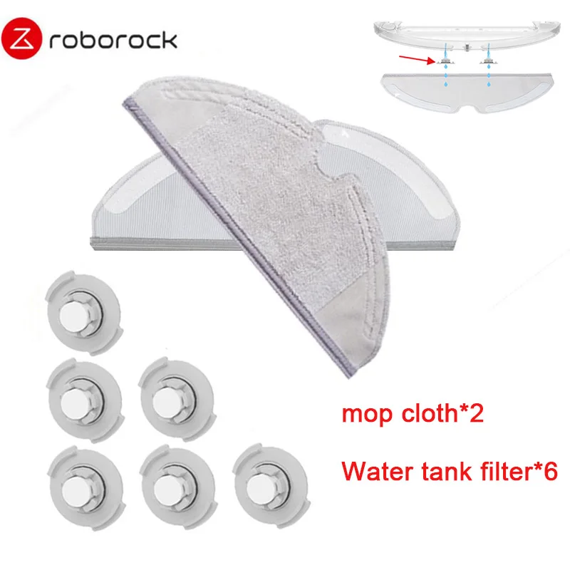 Suitable for Xiaomi Roborock S50 S51 Robot Vacuum Cleaner 2 Spare Parts Kits Mopping Cloth *2Water Tank Filter*6 Replacements
Suitable for Xiaomi Roborock S50 S51 Robot Vacuum Cleaner 2 Spare Parts Kits Mopping Cloth *2Water Tank Filter*6 Replacements
