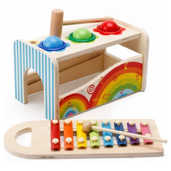 Children Educational Hammering Wooden Ball Toys Multifunction Music Table Color Coginitive Wooden Building Blocks Retail Box
Children Educational Hammering Wooden Ball Toys Multifunction Music Table Color Coginitive Wooden Building Blocks Retail Box