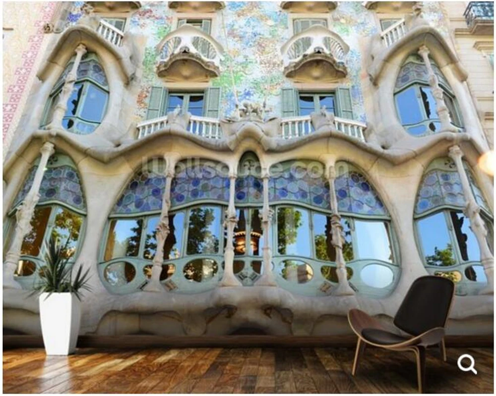 

Custom photo wallpaper,Gaudi's Casa Batllo, Barcelona for living room sofa corridor backdrop decorative papel de parede