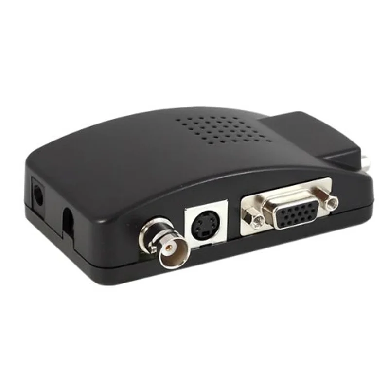 BNC PC to TV Converter, VGA Adapter, RCA, Cinch, S-Video Cable Converter for SVHS Black
BNC PC to TV Converter, VGA Adapter, RCA, Cinch, S-Video Cable Converter for SVHS Black