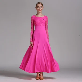 Ballroom Dance Dress Milk Silk Long Sleeve Lace Modern Dance Costume Women Ballroom Dancing Waltz Dresses Practice Wear DN1236
Ballroom Dance Dress Milk Silk Long Sleeve Lace Modern Dance Costume Women Ballroom Dancing Waltz Dresses Practice Wear DN1236
