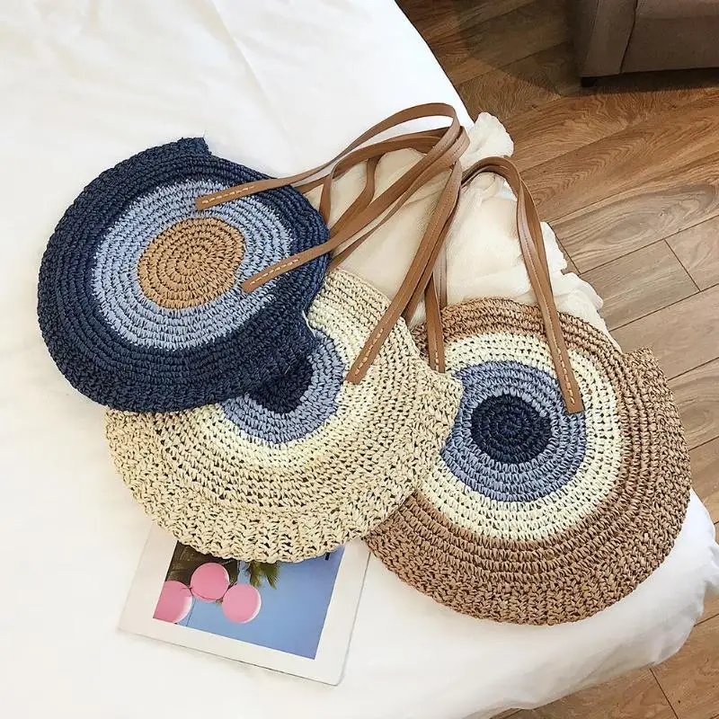 MOJOYCE Hit Color Straw Weaving Shoulder Handbags Summer Beach Women Casual Top-handle Bags Large Capacity Shopping Totes
MOJOYCE Hit Color Straw Weaving Shoulder Handbags Summer Beach Women Casual Top-handle Bags Large Capacity Shopping Totes