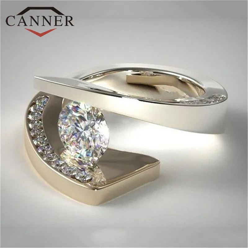 CANNER Fashion Temperament Zircon Ring Wedding Engagement Ring for Women Jewelry TH
CANNER Fashion Temperament Zircon Ring Wedding Engagement Ring for Women Jewelry TH