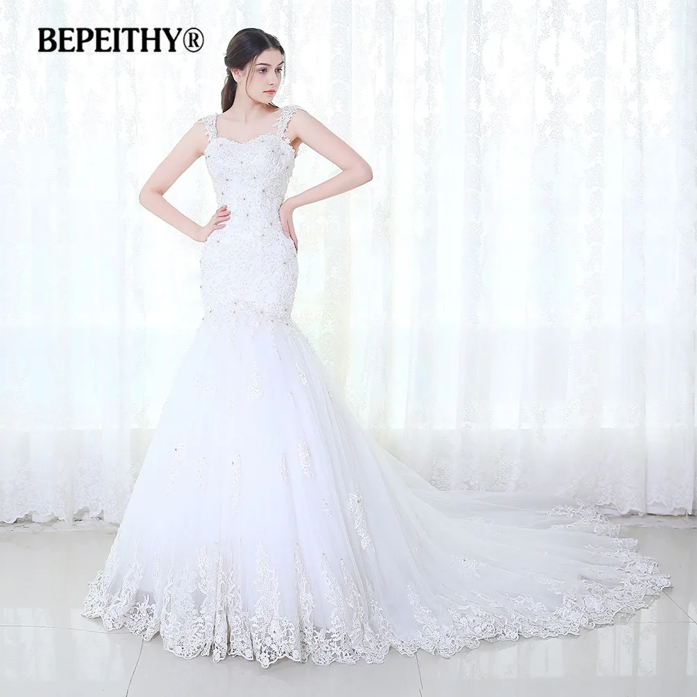 BEPEITHY Mermaid Wedding Dress Vestidos De Novia 2019 Lace Vintage Beaded Luxurious Bridal Gowns Court Train Hot Sale
BEPEITHY Mermaid Wedding Dress Vestidos De Novia 2019 Lace Vintage Beaded Luxurious Bridal Gowns Court Train Hot Sale