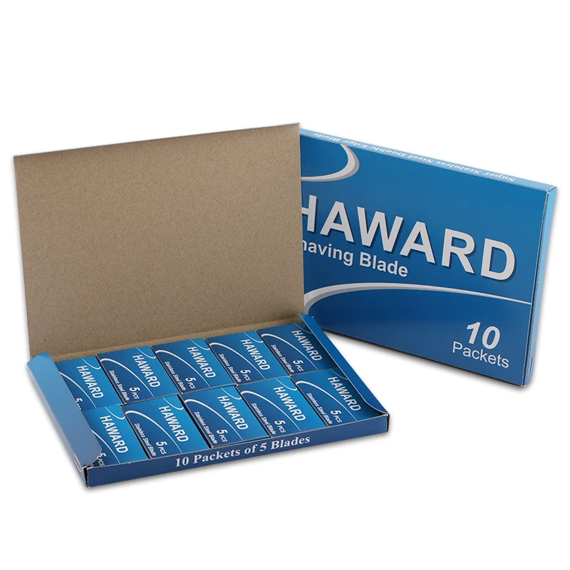 HAWARD Razor 10/30/50 Pcs Classic Safety Razor Blades Straight Razor Double Edge Safety Razor Blades For Shaving & Hair Removal
HAWARD Razor 10/30/50 Pcs Classic Safety Razor Blades Straight Razor Double Edge Safety Razor Blades For Shaving & Hair Removal