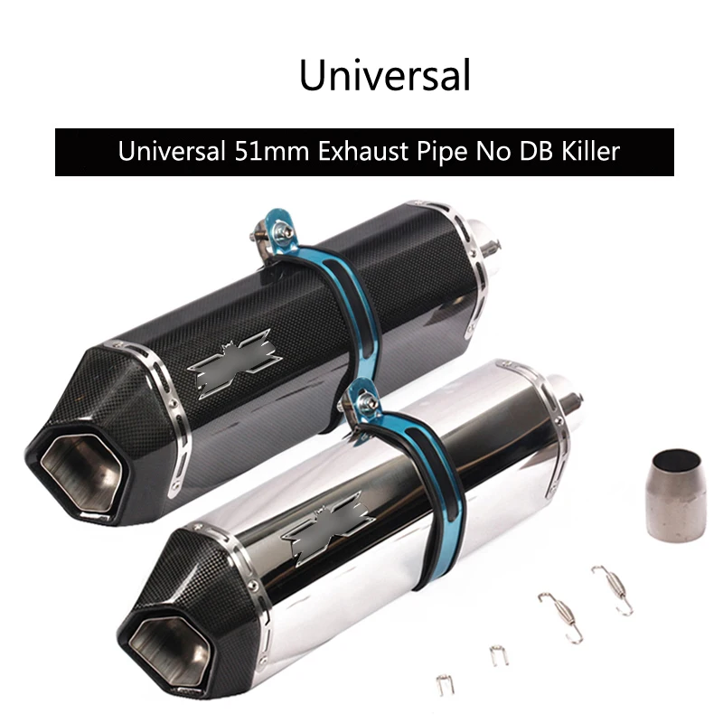Universal 38-51 mm Motorcycle Exhaust Pipe No DB Killer Escape Stainless Steel Carbon Fiber Exhaust Tips Dirt Bike Modified Pipe
Universal 38-51 mm Motorcycle Exhaust Pipe No DB Killer Escape Stainless Steel Carbon Fiber Exhaust Tips Dirt Bike Modified Pipe