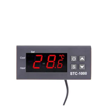 Two Relay Output LED Digital Temperature Controller Thermostat Incubator STC-1000
Two Relay Output LED Digital Temperature Controller Thermostat Incubator STC-1000