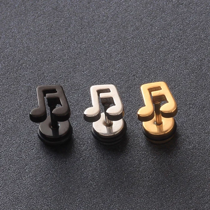 no fade Delicate Fashion small Cute Lovely Musical Note Titanium Stud Earrings medical for Boy Girls Earring Jewelry men
no fade Delicate Fashion small Cute Lovely Musical Note Titanium Stud Earrings medical for Boy Girls Earring Jewelry men