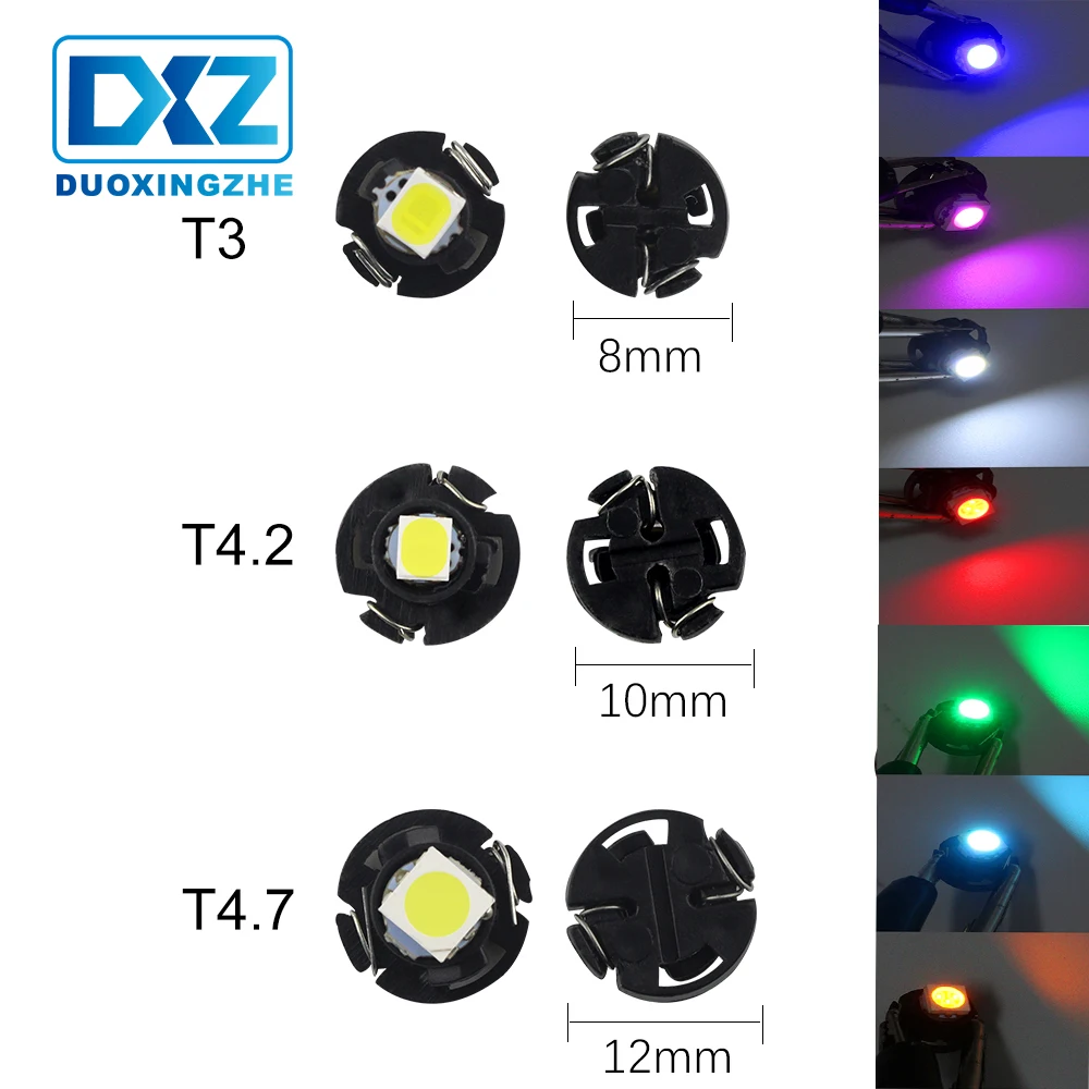 DXZ 1X T3 T4.2 T4.7 Car LED Instrument Light 1 SMD 12V Wedge Dashboard Warning Indicator Lamp Instrument Cluster Light 5050 1210
DXZ 1X T3 T4.2 T4.7 Car LED Instrument Light 1 SMD 12V Wedge Dashboard Warning Indicator Lamp Instrument Cluster Light 5050 1210