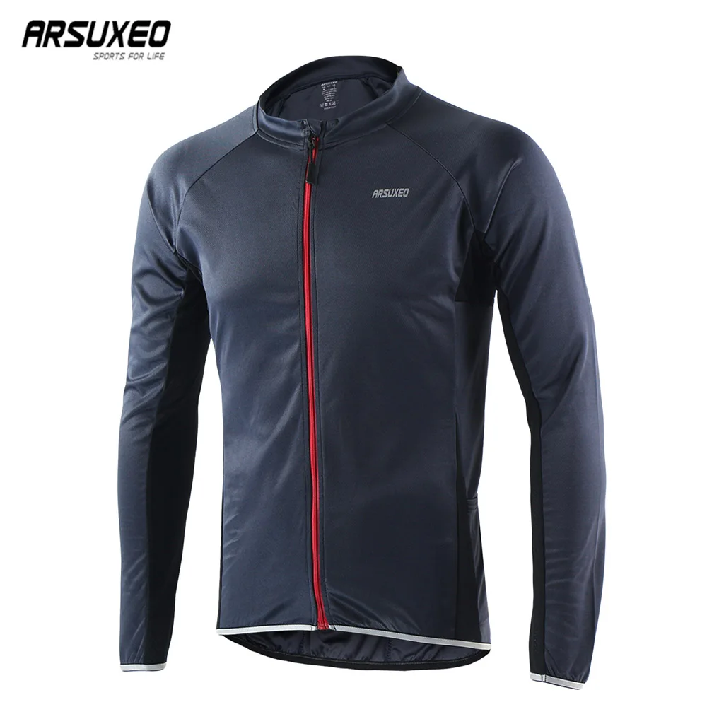 ARSUXEO Men's Full Zipper Cycling Jersey Outdoor Sports Bicycle Bike Shirt Long Sleeves MTB Mountain Clothing Wear 6022
ARSUXEO Men's Full Zipper Cycling Jersey Outdoor Sports Bicycle Bike Shirt Long Sleeves MTB Mountain Clothing Wear 6022