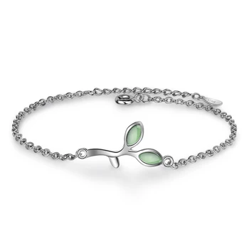 XIYANIKE Hot Summer Popular Accessories Green Leaf Opals Adjustable Fashion Cuff Bracelets For Women Brithday Gift Wedding
XIYANIKE Hot Summer Popular Accessories Green Leaf Opals Adjustable Fashion Cuff Bracelets For Women Brithday Gift Wedding
