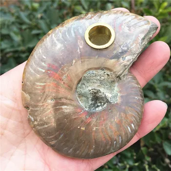 Drop Shipping 1PC Big Size Rainbow Natural Ammonite Fossil Smoking Pipe With Strainer Crystal Quartz Stone Healing Wand As Gif
Drop Shipping 1PC Big Size Rainbow Natural Ammonite Fossil Smoking Pipe With Strainer Crystal Quartz Stone Healing Wand As Gif